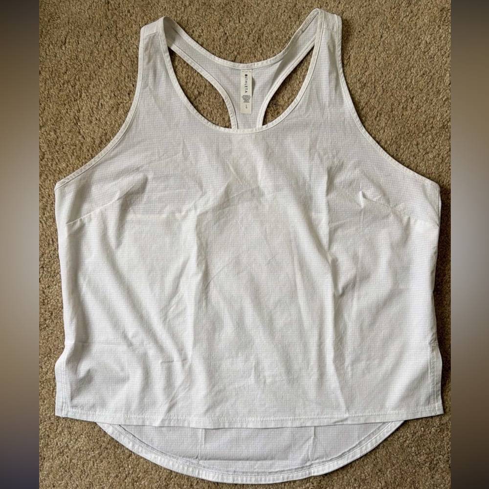 Athleta White Racerback Tank